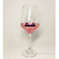 Custom colored electroplated wine glass goblet